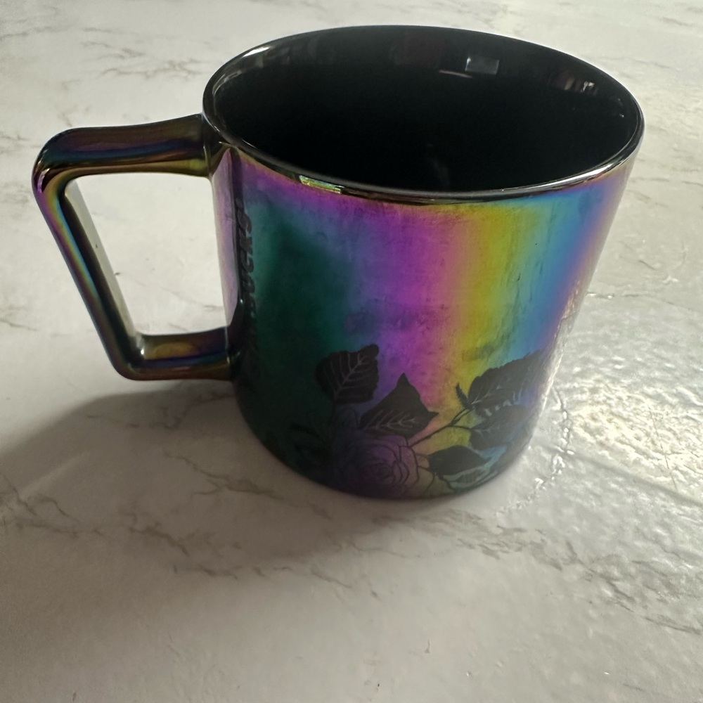 Iridescent Floral Mug